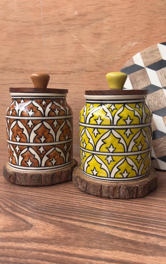 Set of 2 Airtight Ceramic Jars – Mix & Match Combo