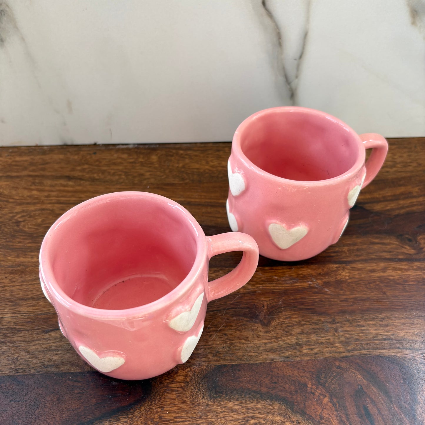 Romantic Pink Pottery Mug