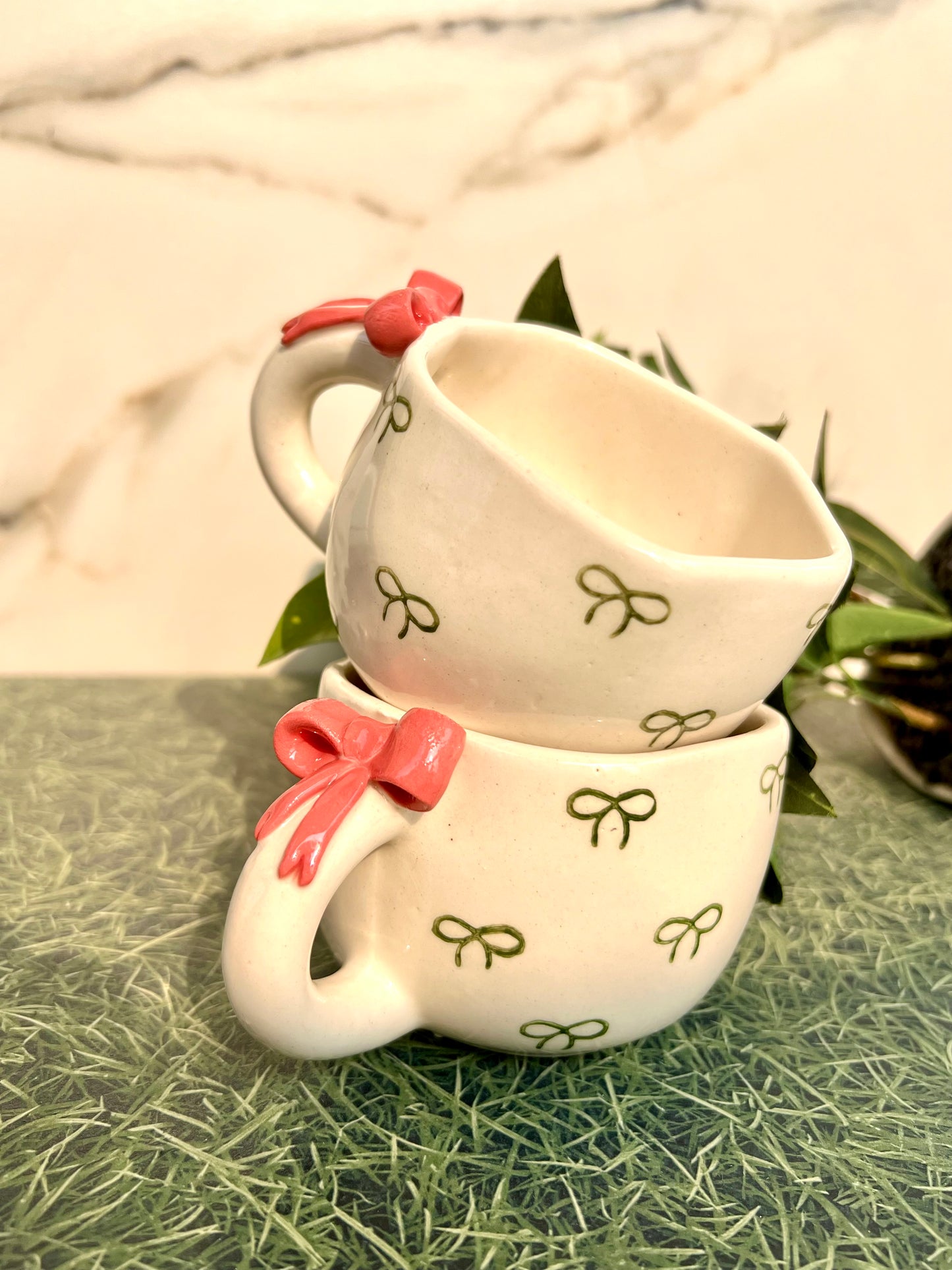 Classic Green bow Mug