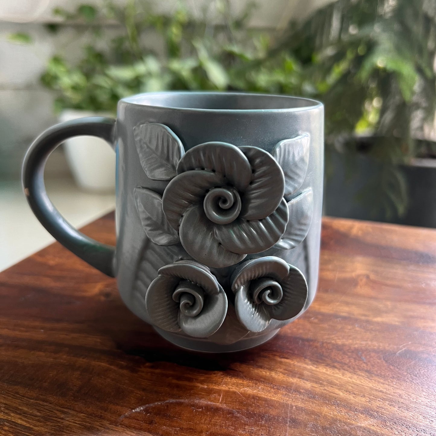 PHOOLON KI RAANI- Ceramic Coffee Mug Grey