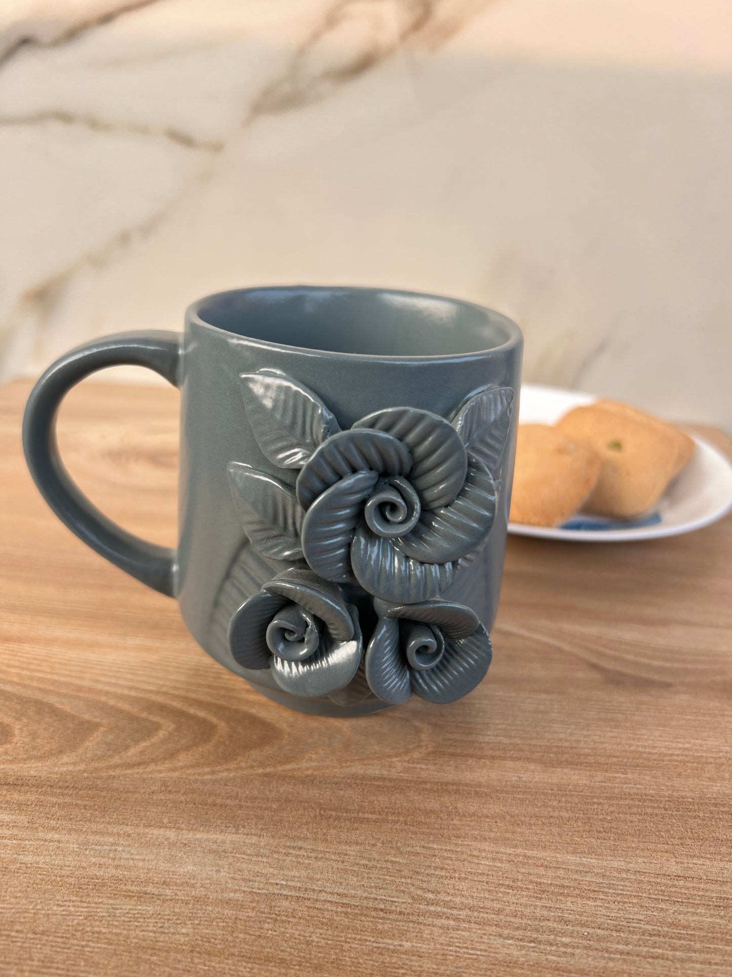 PHOOLON KI RAANI- Ceramic Coffee Mug Grey