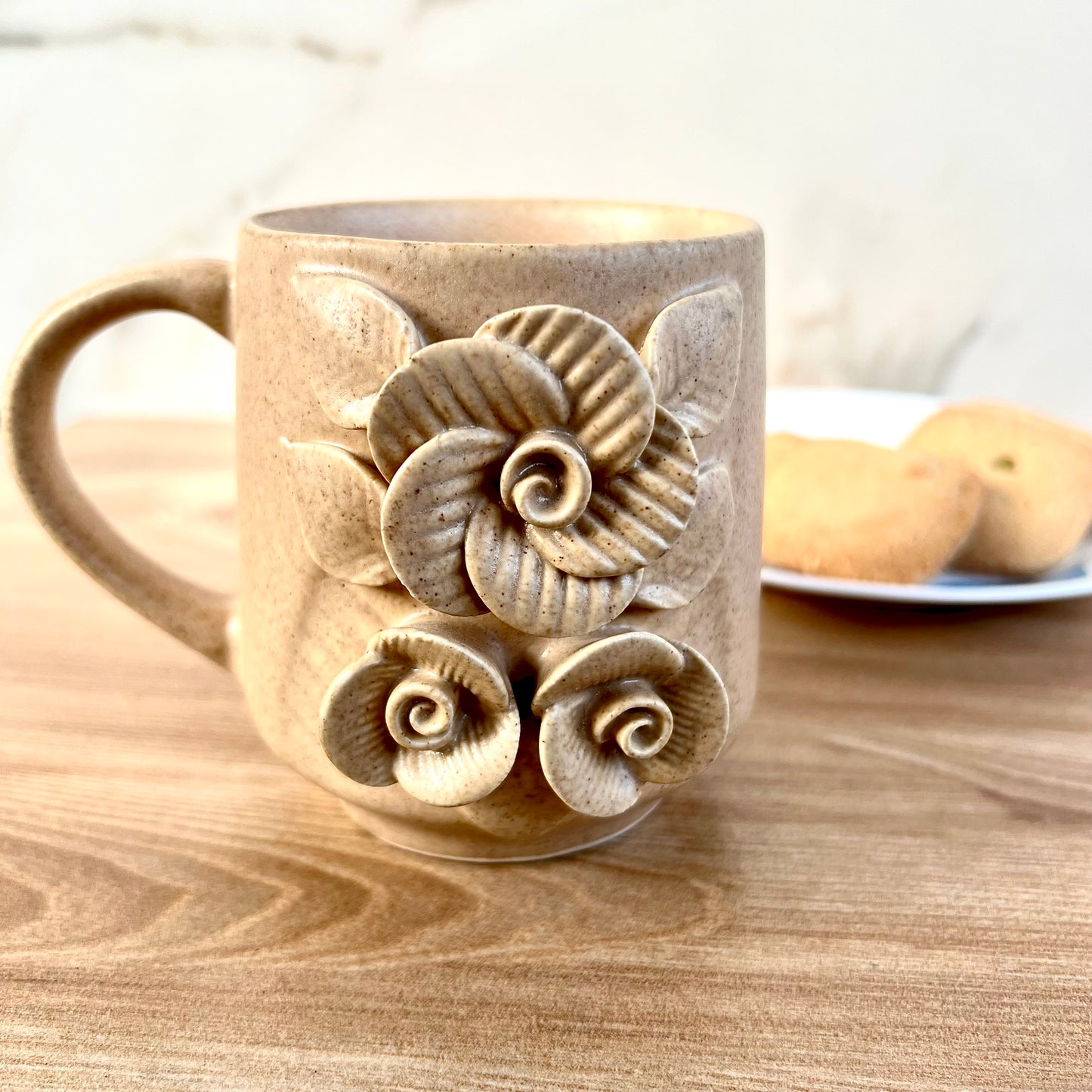 PHOOLON KI RAANI- Ceramic Coffee Mug Beige
