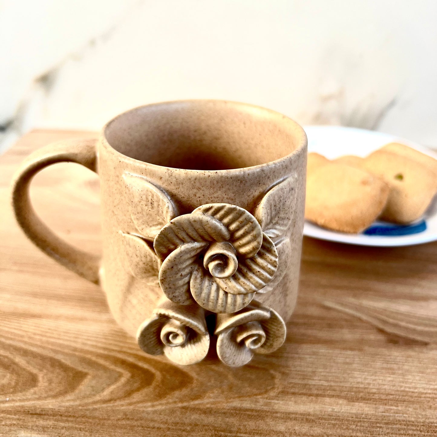 PHOOLON KI RAANI- Ceramic Coffee Mug Beige