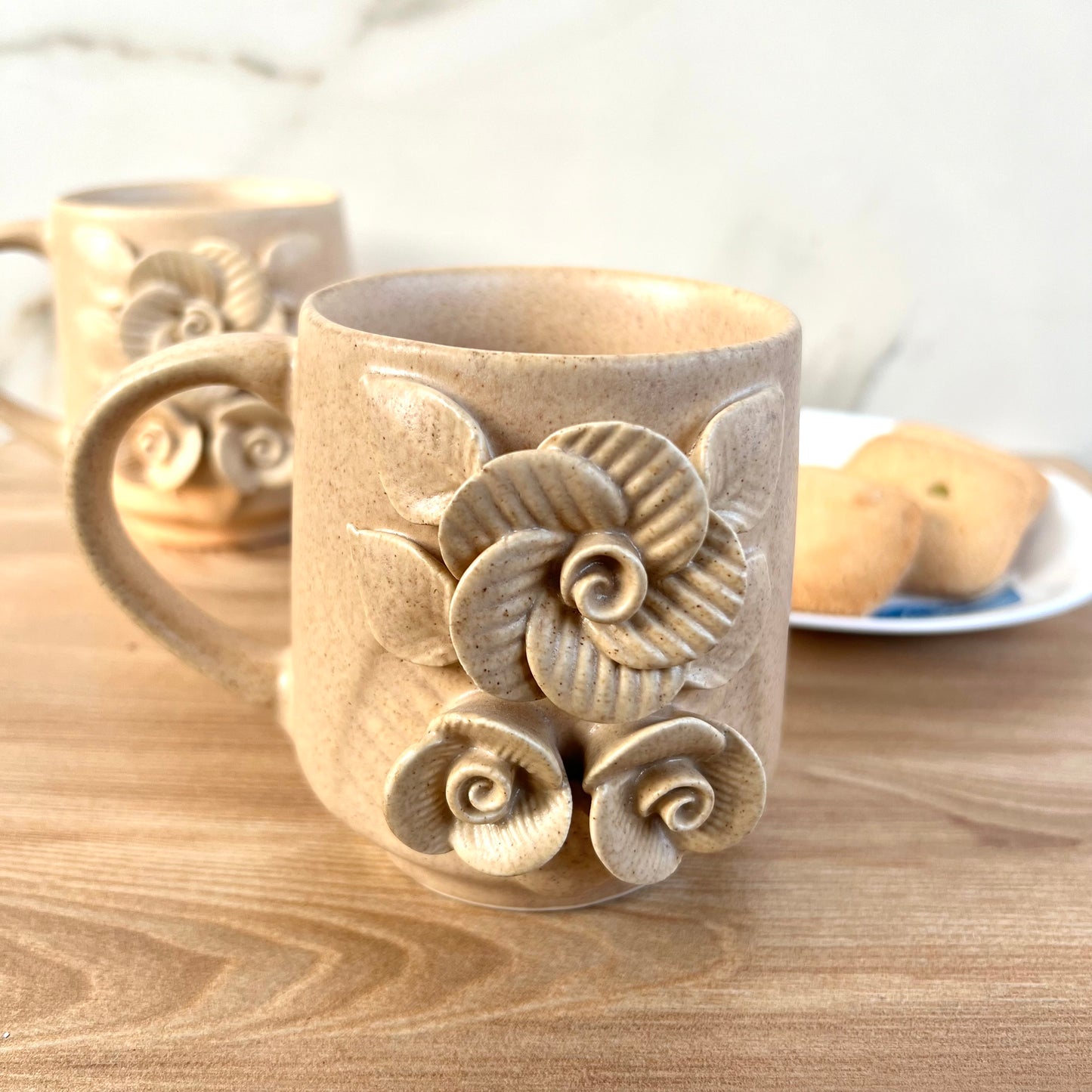 PHOOLON KI RAANI- Ceramic Coffee Mug Beige