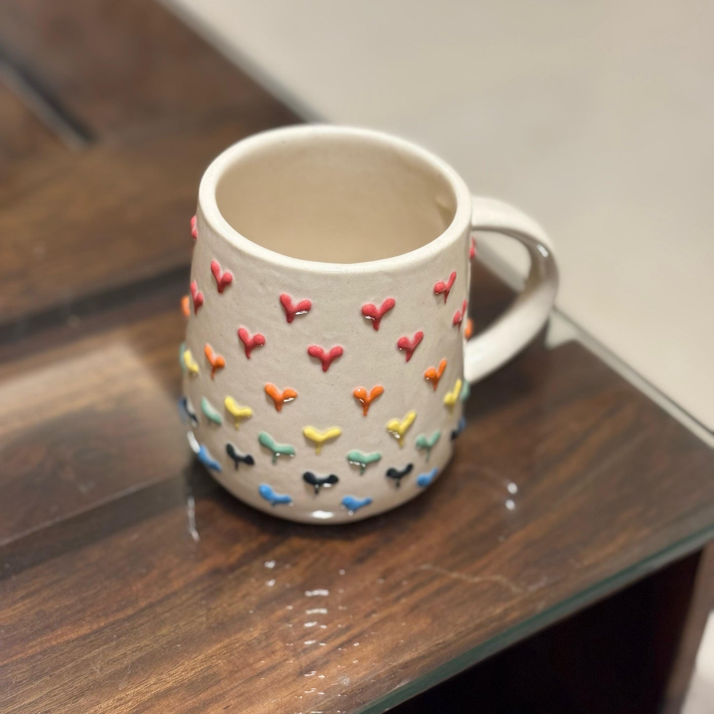 CELEBRATING HER Multi Heart Coffee Mug