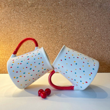 Ceramic Multi Dot Mug Big