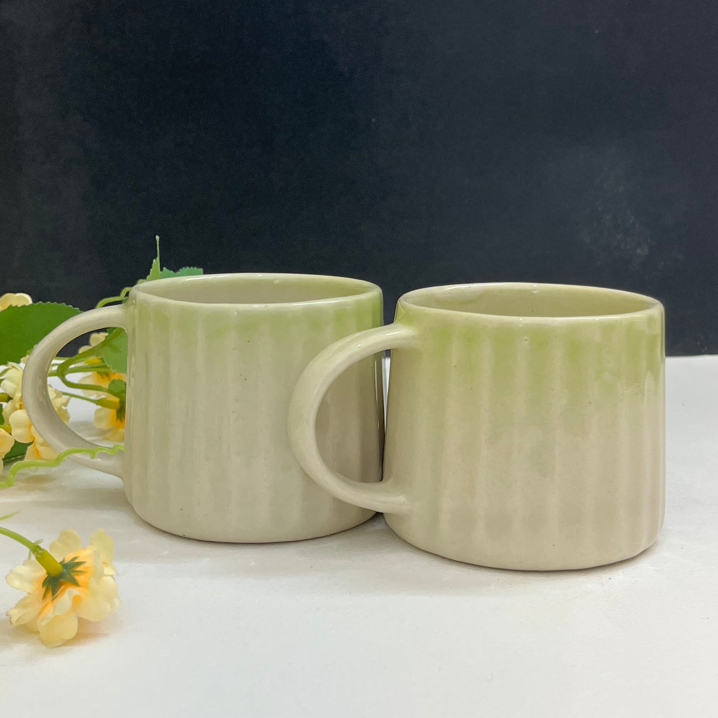 Ceramic Glazed Green Mug