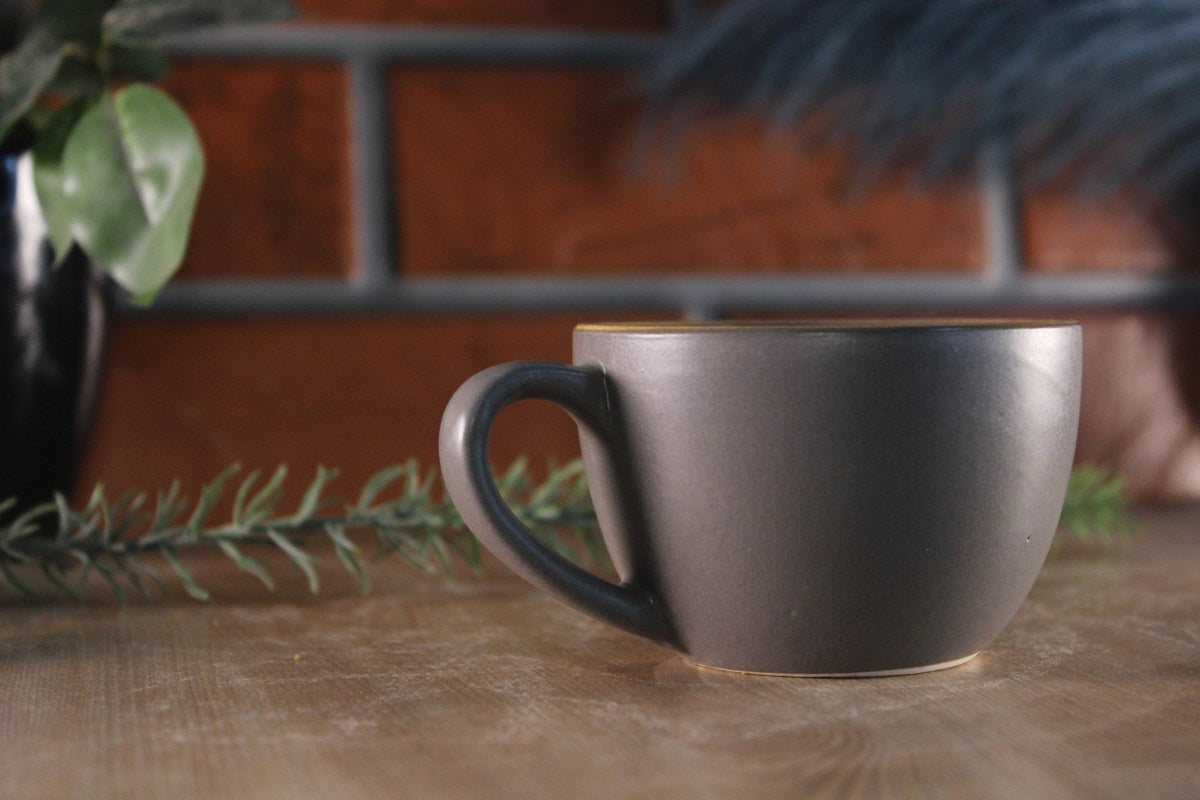 EVERYDAY- Ceramic Tea Cups with Plate