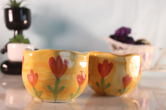 SUNKISSED- Yellow Ceramic Cup