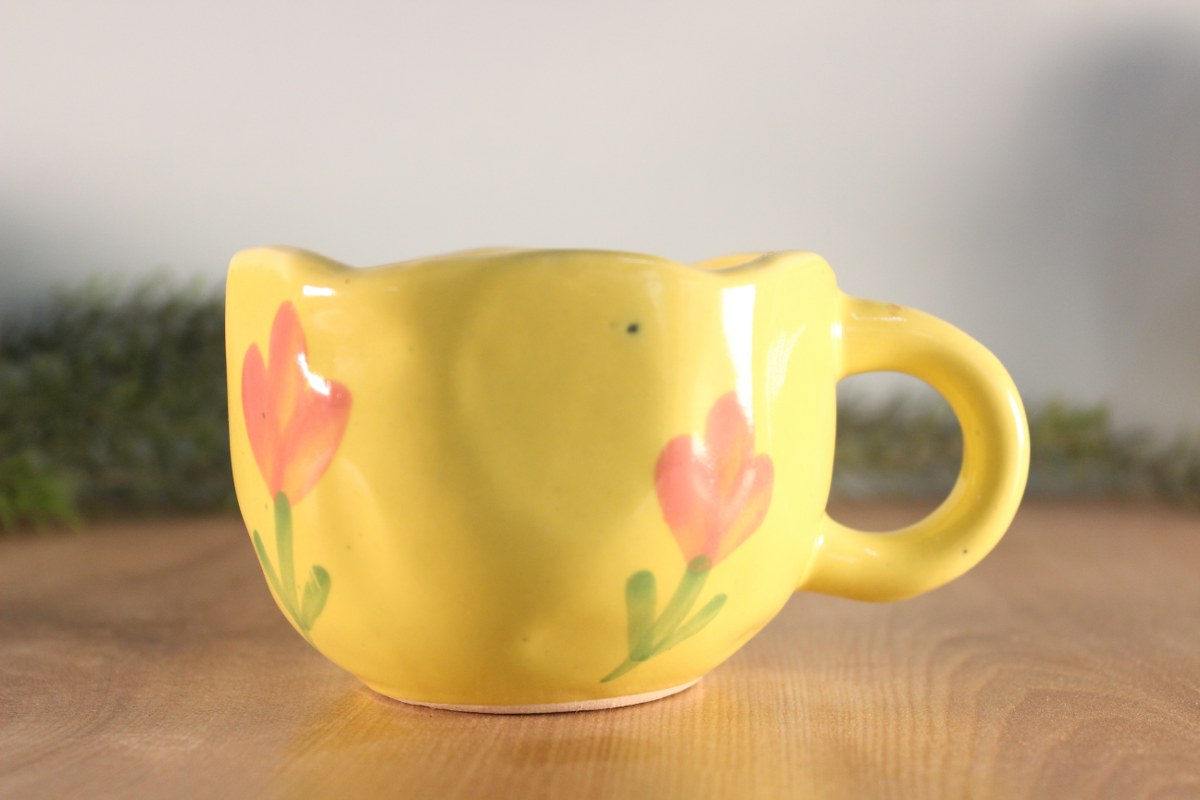 POP UP- Lime Yellow Ceramic Mug