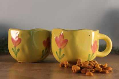 POP UP- Lime Yellow Ceramic Mug