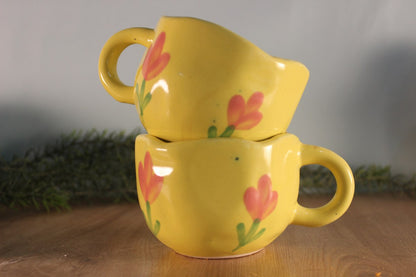 POP UP- Lime Yellow Ceramic Mug