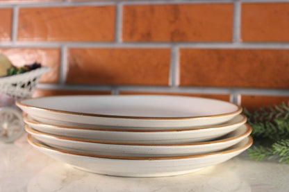 SHOWSTOPPER- Set of 2 Ceramic Plates Ivory