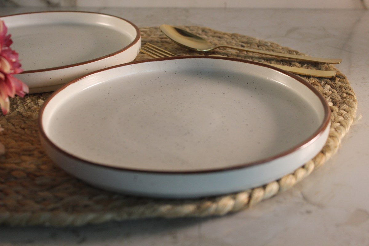 HASTKALA- Set of 2 Ceramic Small Dinner Plates