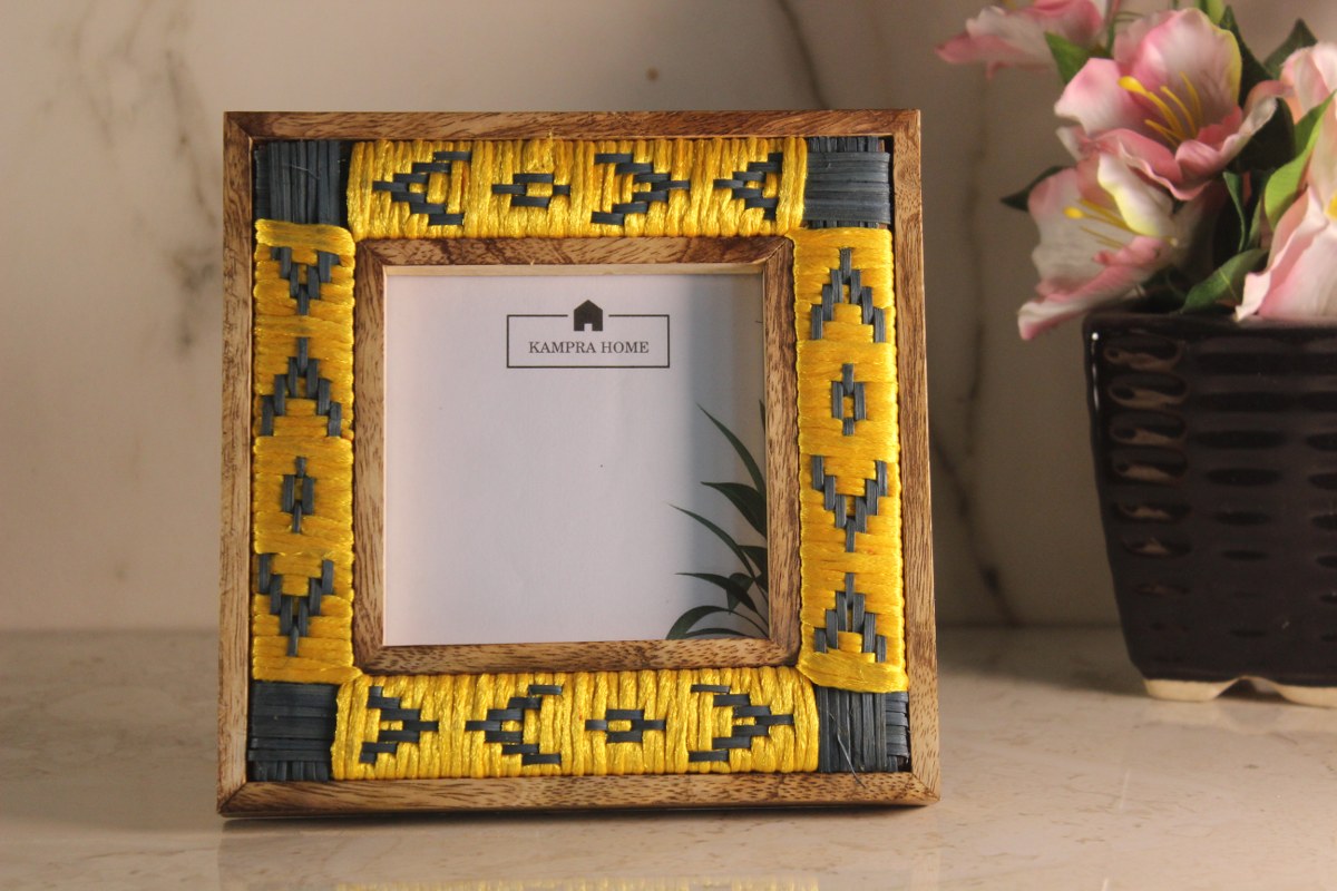 Cane and Thread Photo Frame Small