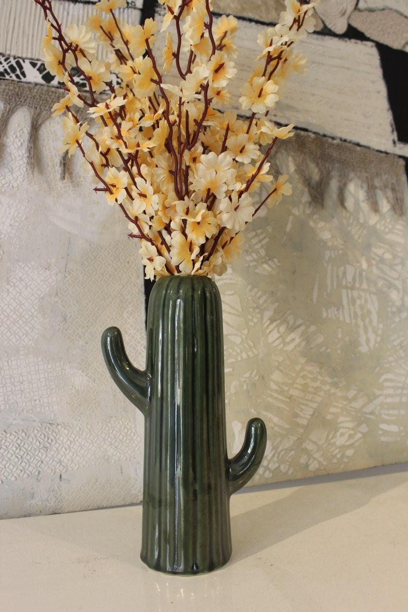 CACTUS Ceramic Vase Green