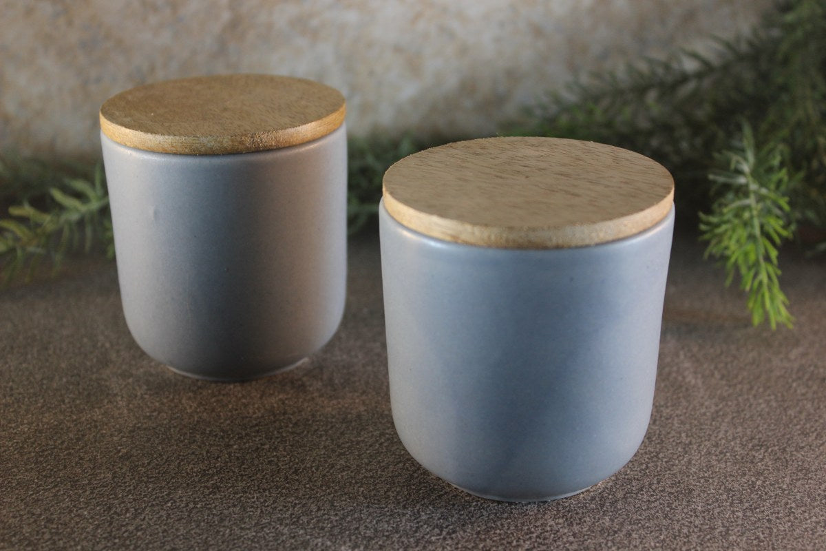 Small Ceramic Jars Set of 2