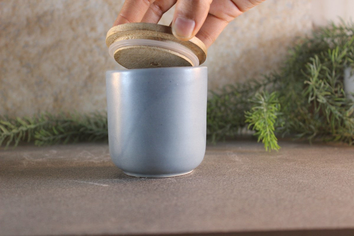 Small Ceramic Jars Set of 2