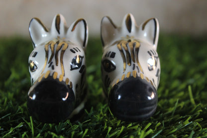 Zebra Ceramic Drawer Knobs set of 2