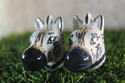 Zebra Ceramic Drawer Knobs set of 2