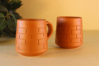 TERRACOTTA Tea Cups set of 2