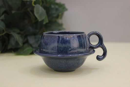 Chiraag- Ceramic Cup with Saucer Blue