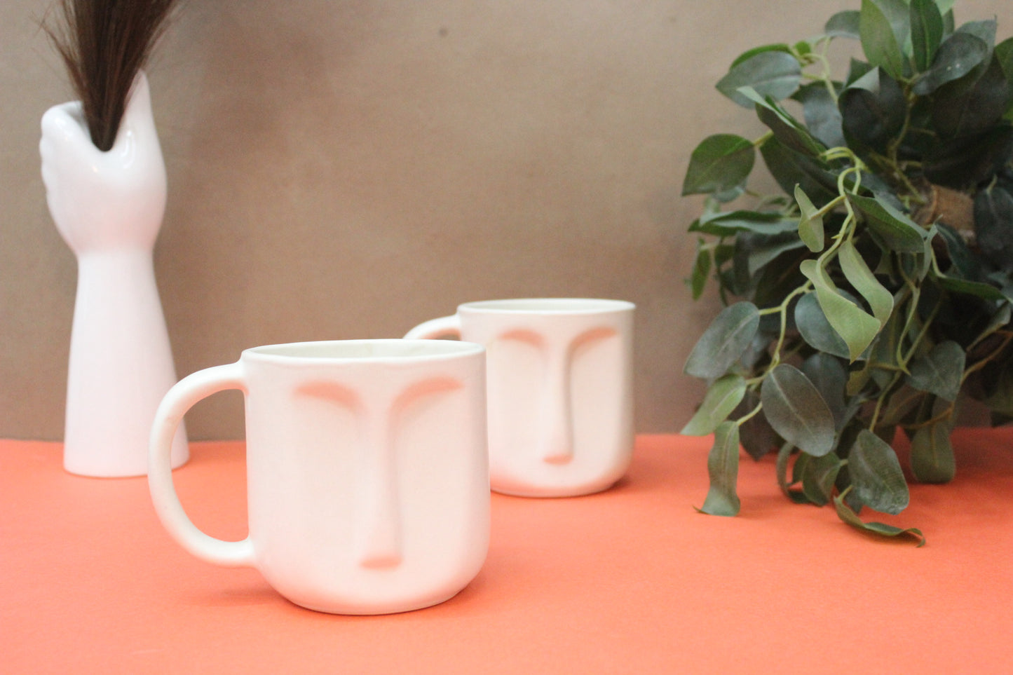 MASKED- Ceramic Face Mugs