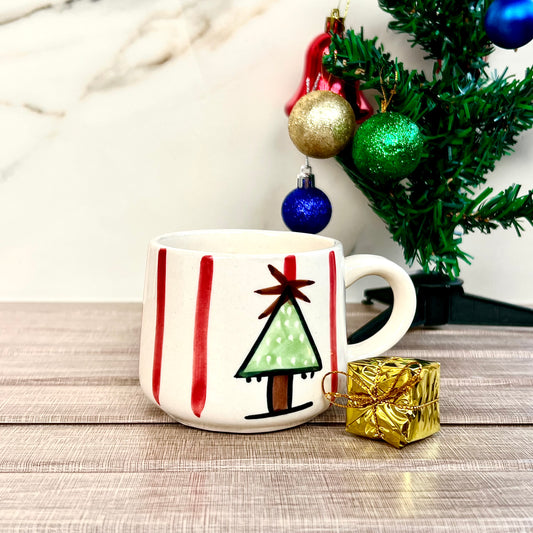 Christmas Tree Handcrafted Mug