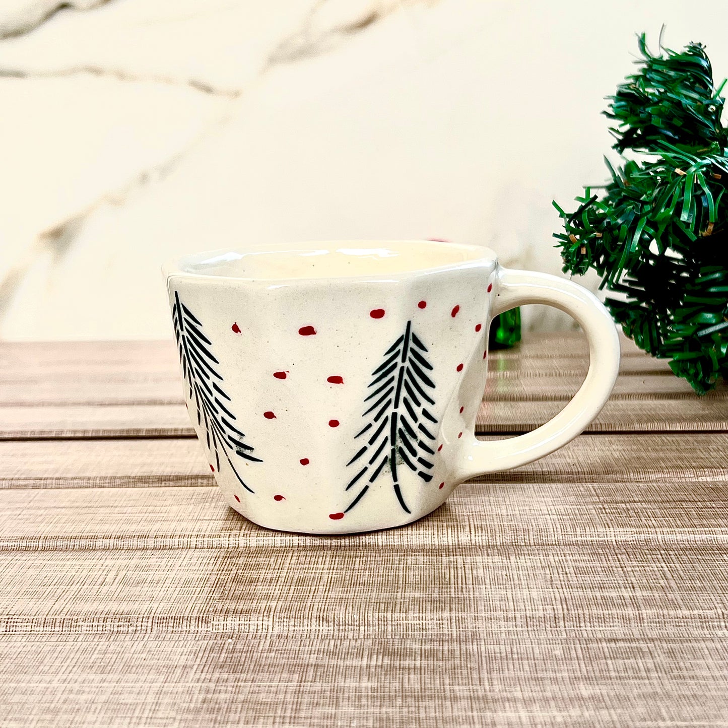 Set of 2 Merry vibes Ceramic Mugs