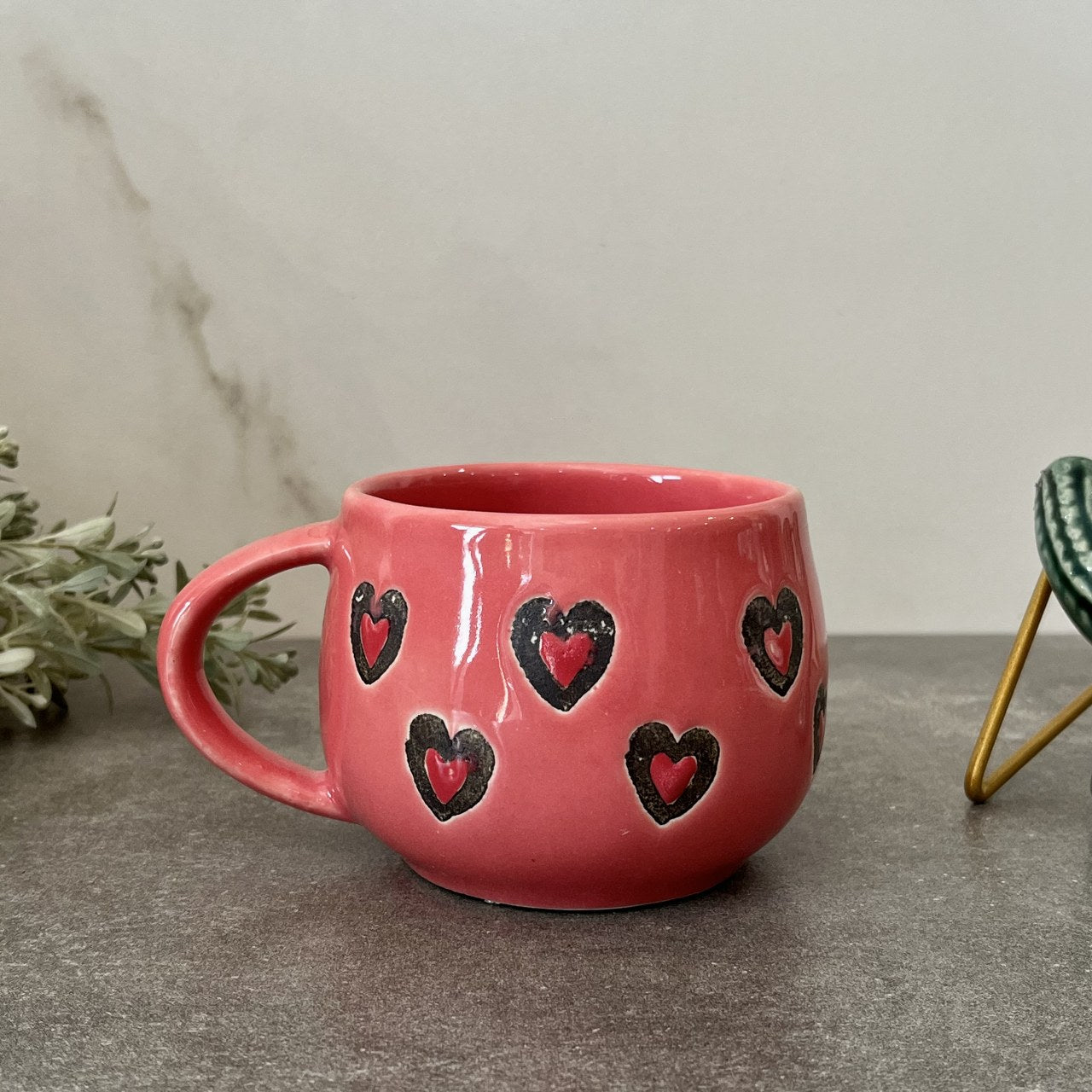 Heart Mugs Pink