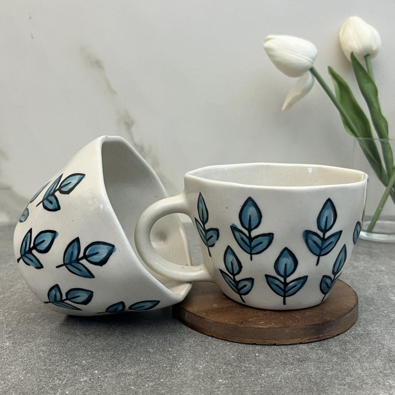 VASANT- Ceramic Coffee Mugs Blue