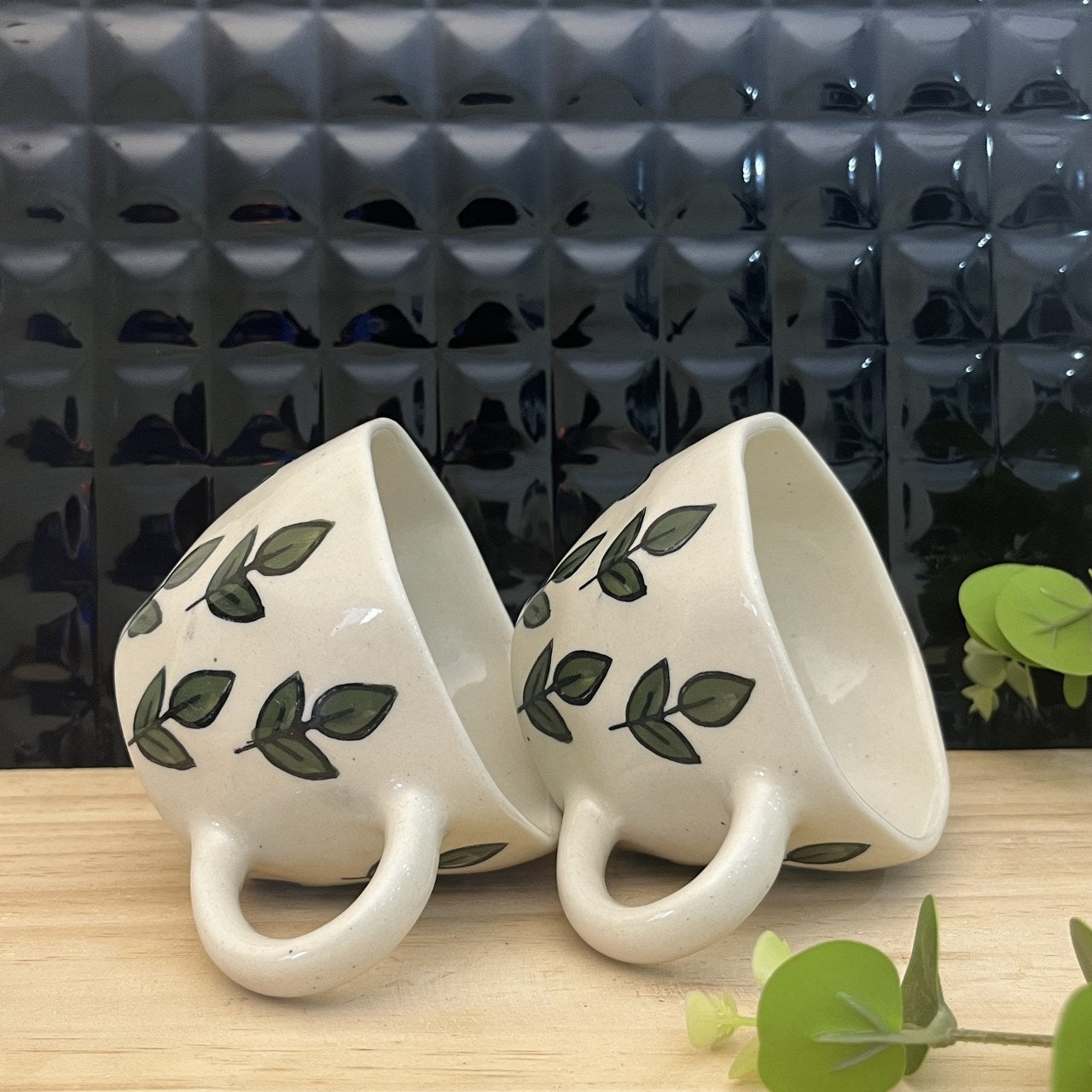 VASANT- Ceramic Coffee Mugs Green