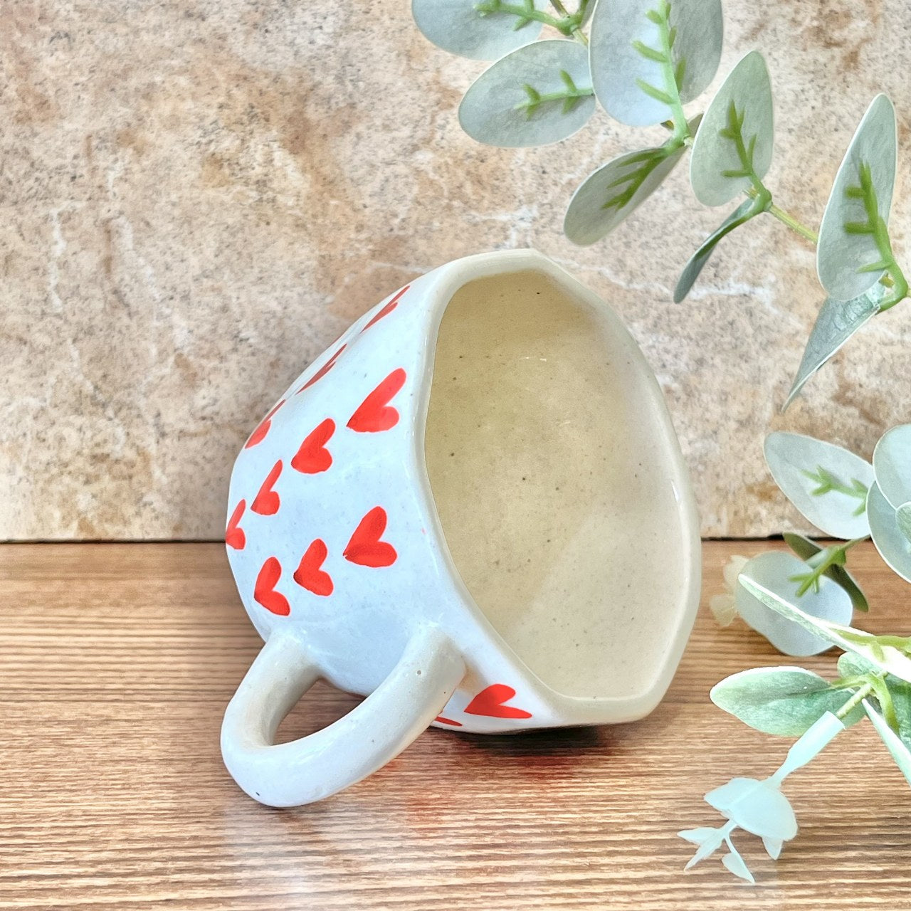 VALENTINE- Ceramic Heart Coffee Mugs