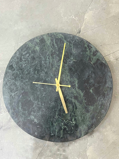 Green Marble Wall Clock