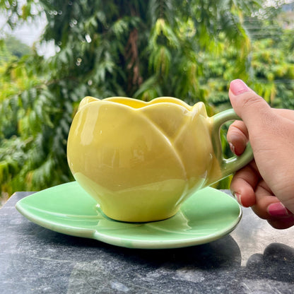 SUNLIT- Yellow Lotus Mug