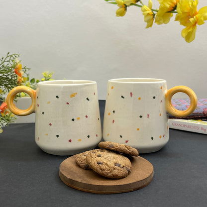 Ceramic Multi Dot Mugs