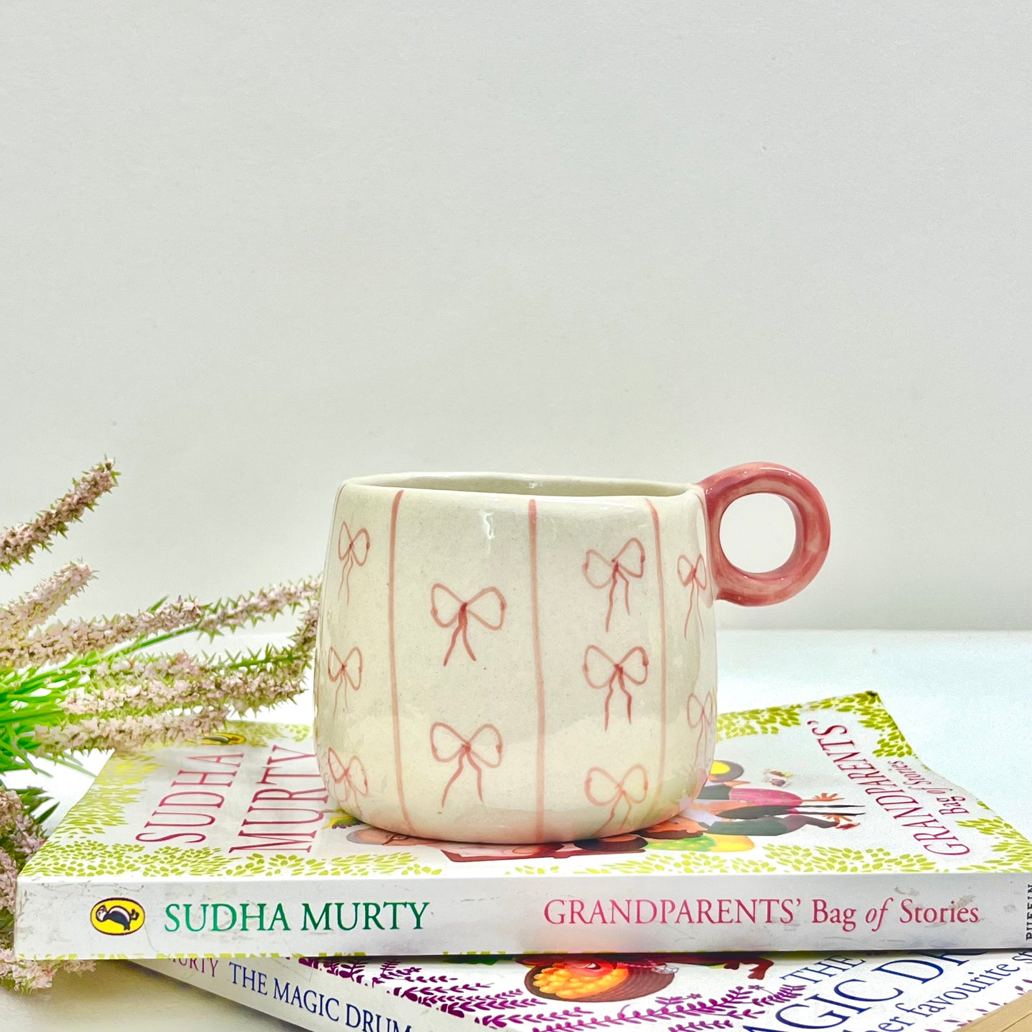 Cute Ceramic Bow Mug