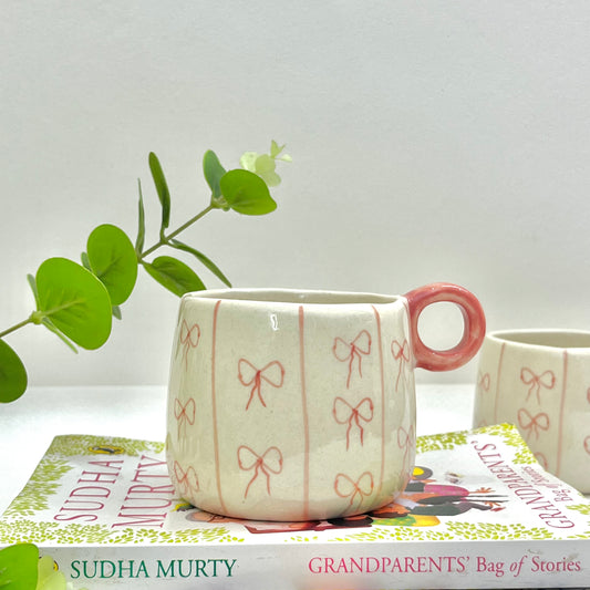 Cute Ceramic Bow Mug