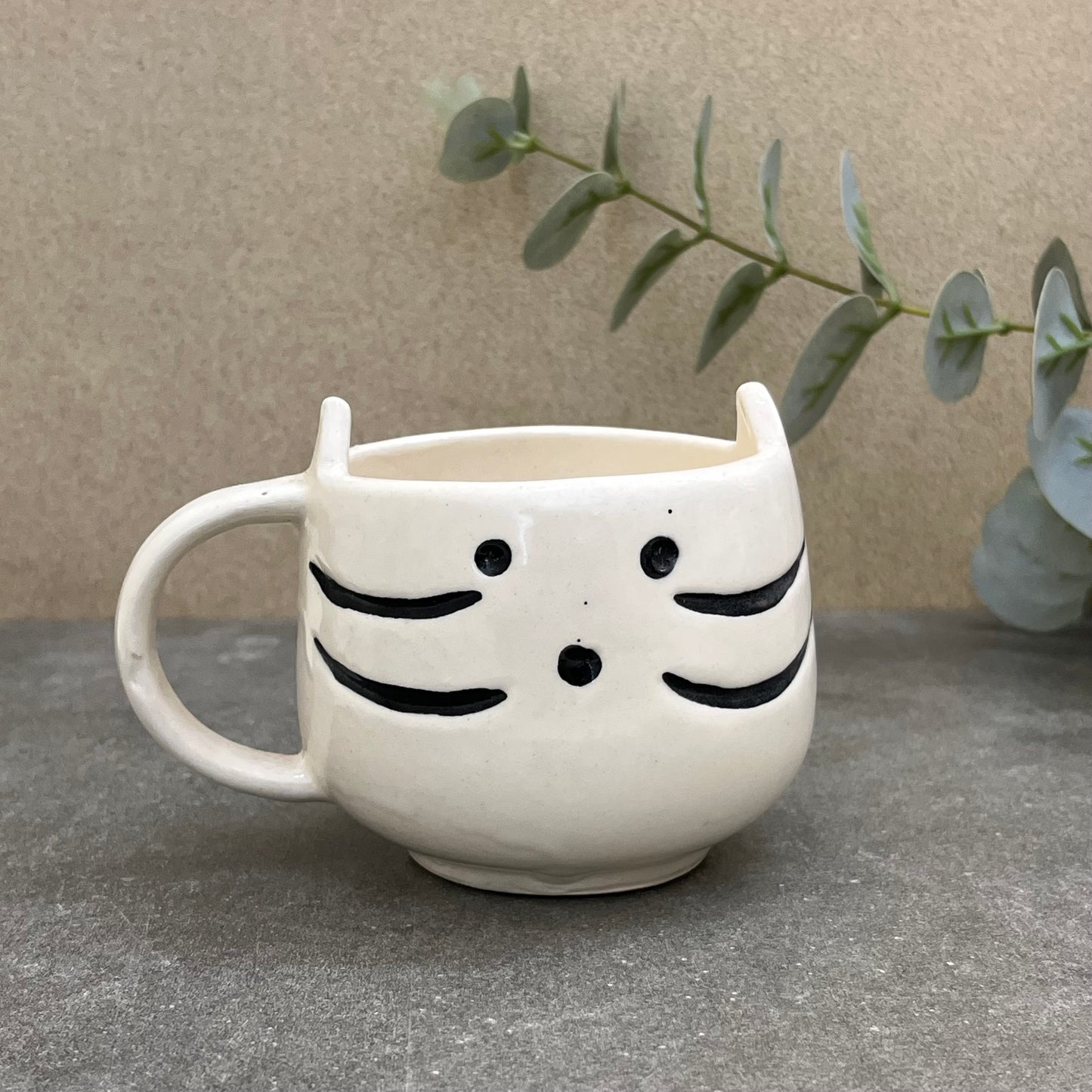 Meow-Kitty Mug White