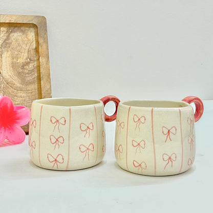 Cute Ceramic Bow Mug