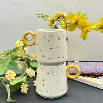 Ceramic Multi Dot Mugs